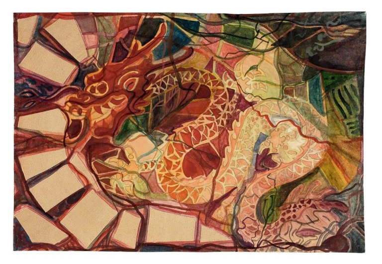 Auf diesem Bild ist das folgende Kunstwerk zu sehen: Franz Ackermann. Ohne Titel. 1993.