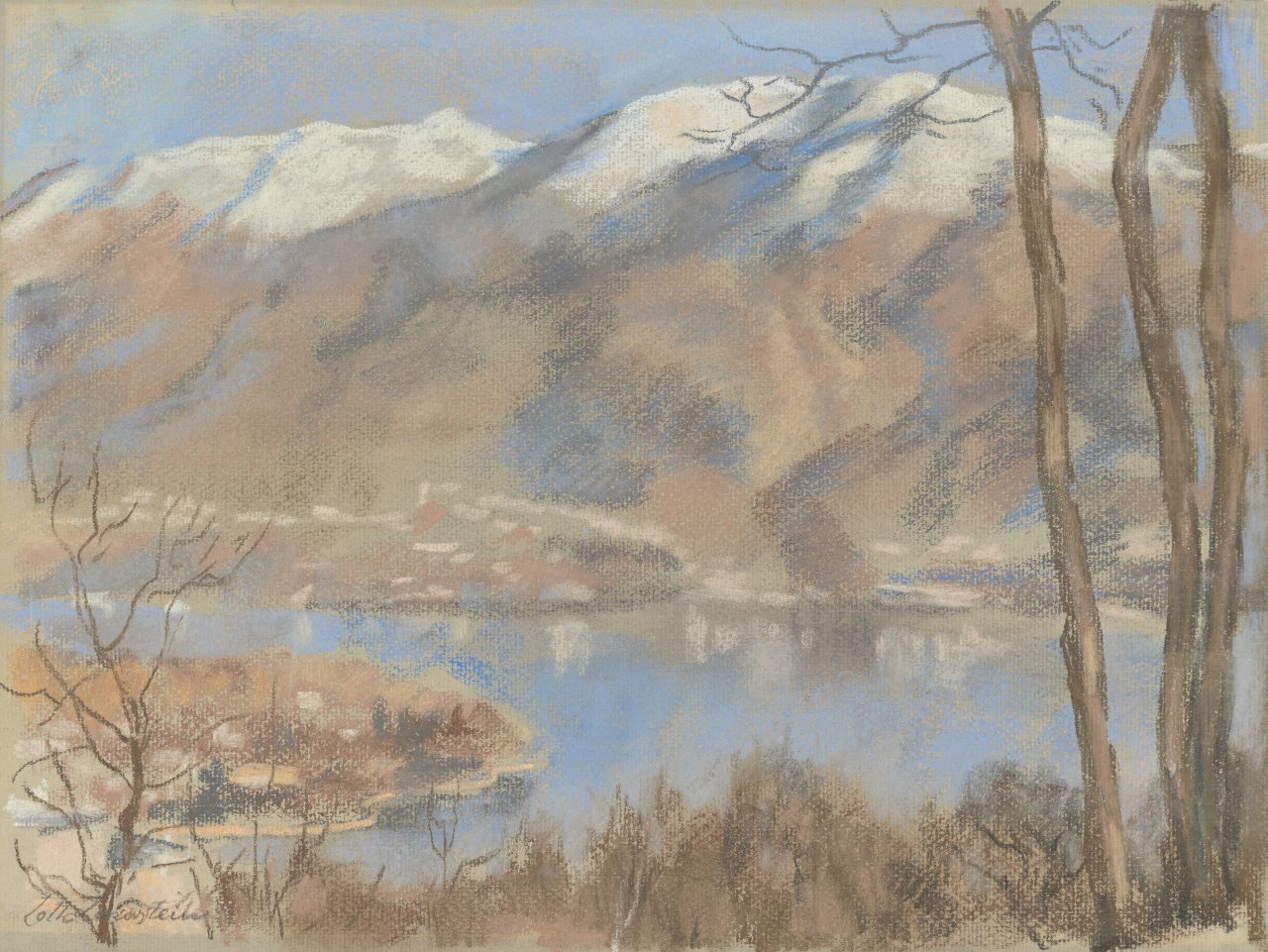 Auf diesem Bild ist das folgende Kunstwerk zu sehen: Lotte Laserstein. „Bei Ascona“. 1940er-Jahre.