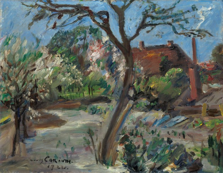 This picture shows the following artwork: Lovis Corinth. „Landschaft im Vorfrühling“. 1922.