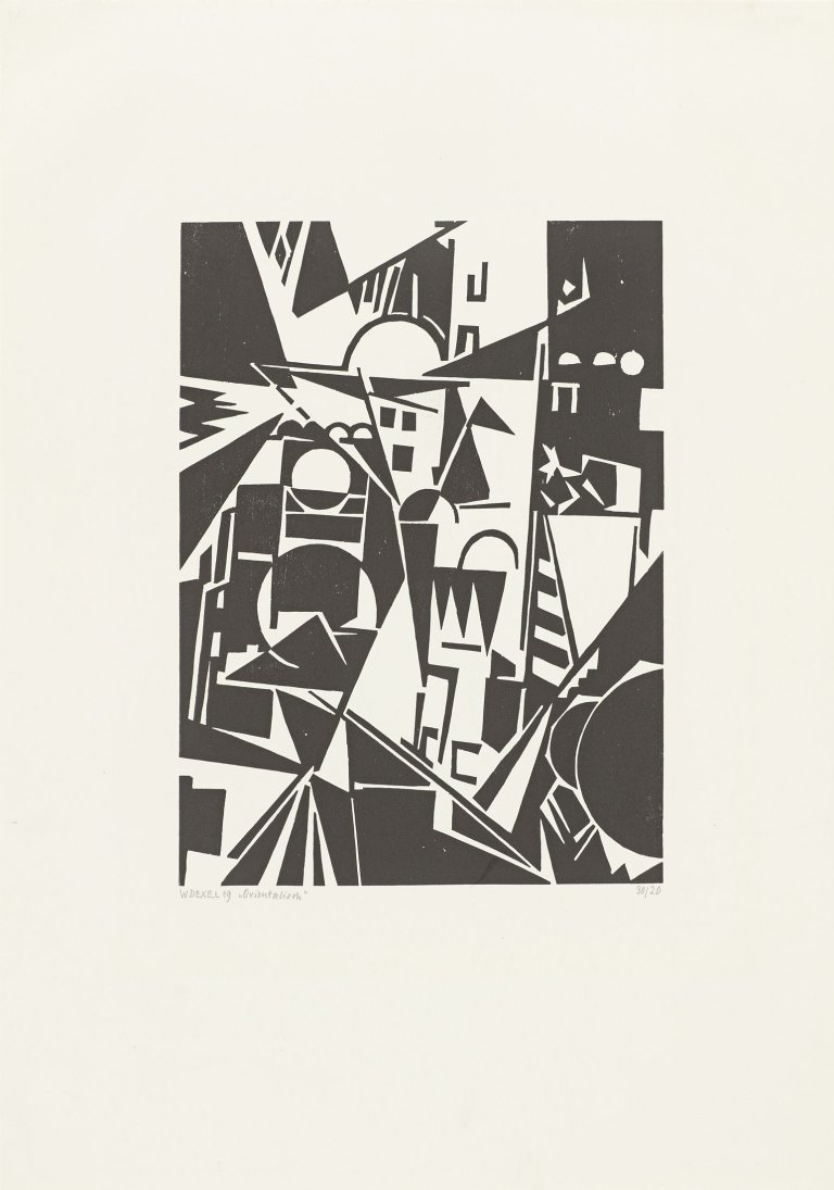 Auf diesem Bild ist das folgende Kunstwerk zu sehen: Walter Dexel. „Orientalisch“. 1919/1960.