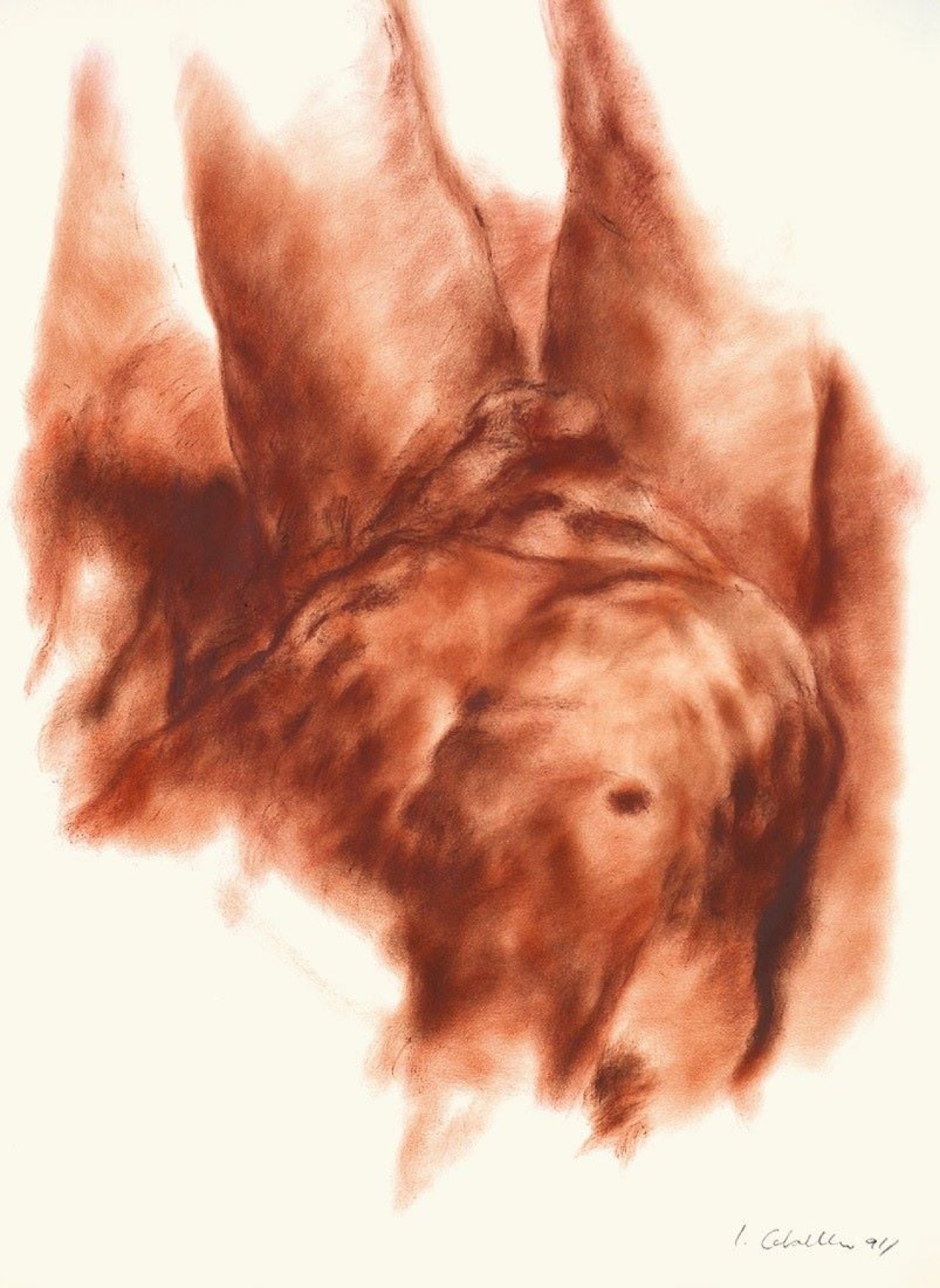 Auf diesem Bild ist das folgende Kunstwerk zu sehen: Luis Caballero. Ohne Titel. 1991.