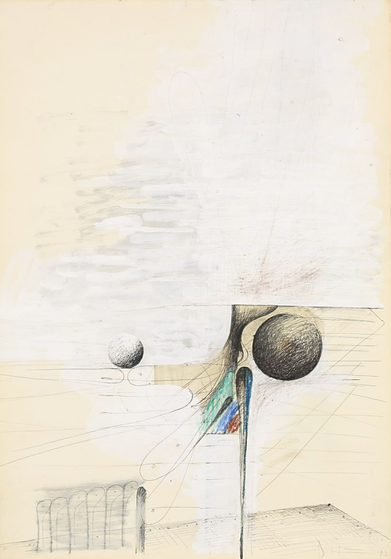 Auf diesem Bild ist das folgende Kunstwerk zu sehen: Bernhard Heiliger. Ohne Titel. 1973.