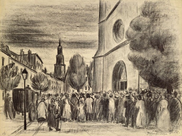 Auf diesem Bild ist das folgende Kunstwerk zu sehen: Werner Heldt. „Hochzeit in Berlin“. 1929.