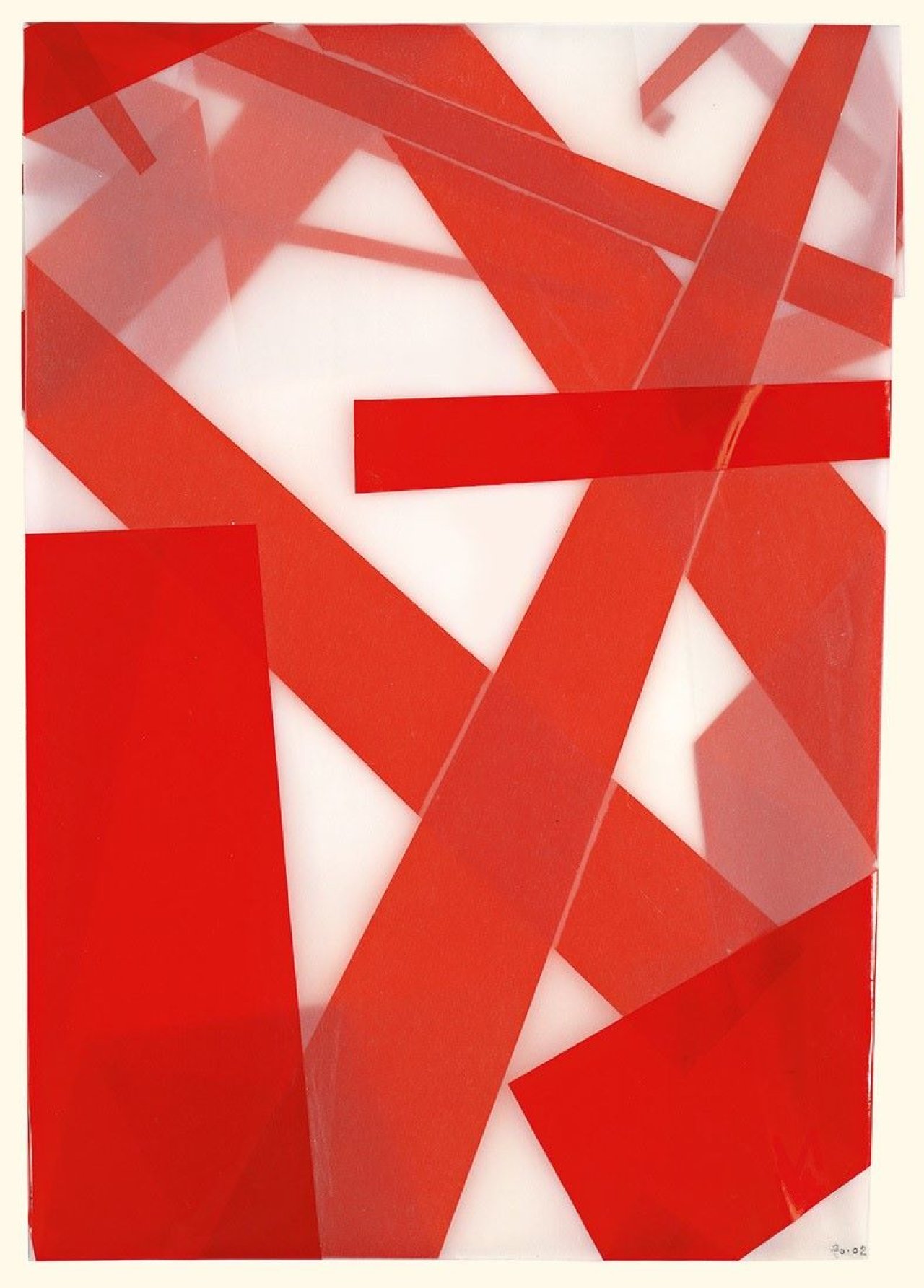 Auf diesem Bild ist das folgende Kunstwerk zu sehen: Beat Zoderer. „Faltung“. 2002.