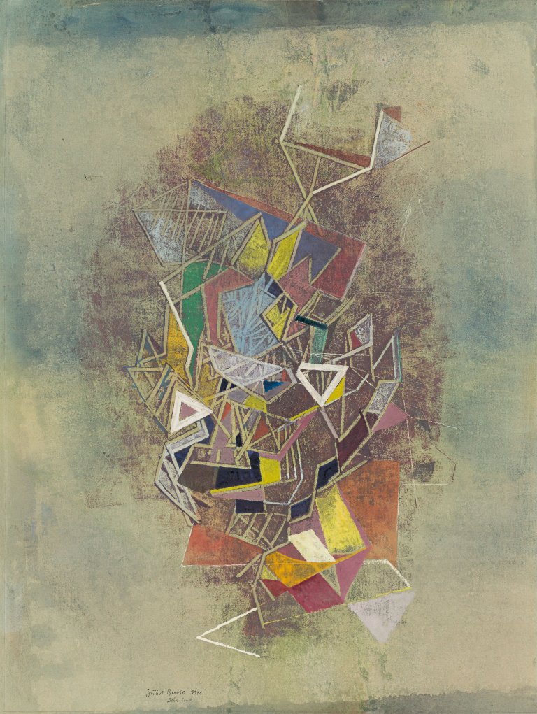 Auf diesem Bild ist das folgende Kunstwerk zu sehen: Hubert Berke. „Schwebend“. 1948.