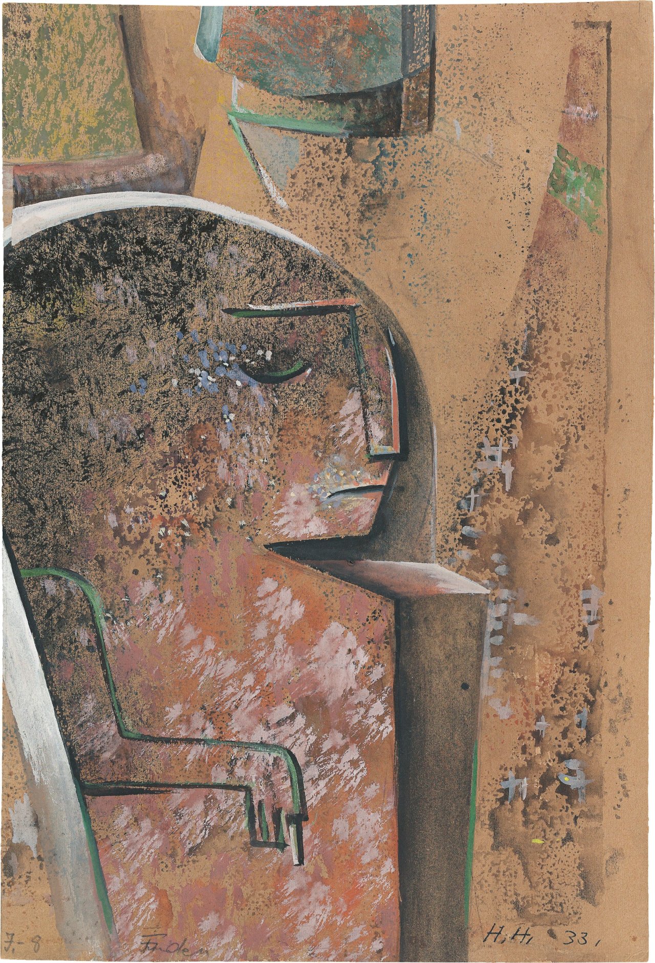 Auf diesem Bild ist das folgende Kunstwerk zu sehen: Hannah Höch. „Frieden“. 1933.