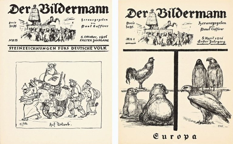 Auf diesem Bild ist das folgende Kunstwerk zu sehen:  Mappenwerk. „Der Bildermann“ (Erster Jahrgang). 1916.