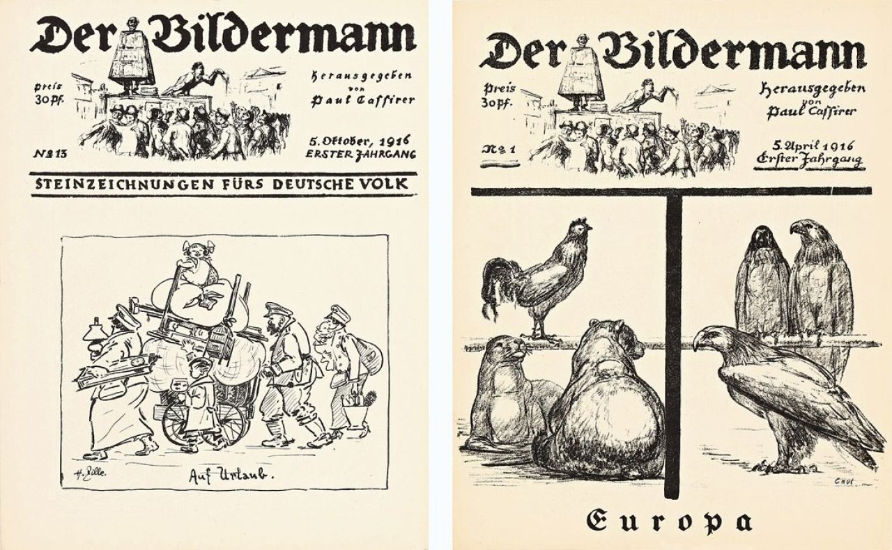 This picture shows the following artwork:  Portfolio. „Der Bildermann“ (Erster Jahrgang). 1916.