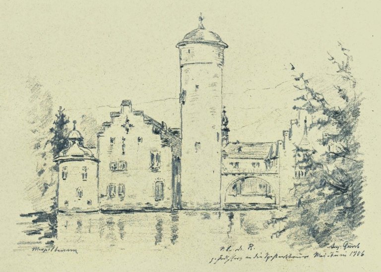 This picture shows the following artwork: August Gaul. „Mespelbrunn“. 1906.