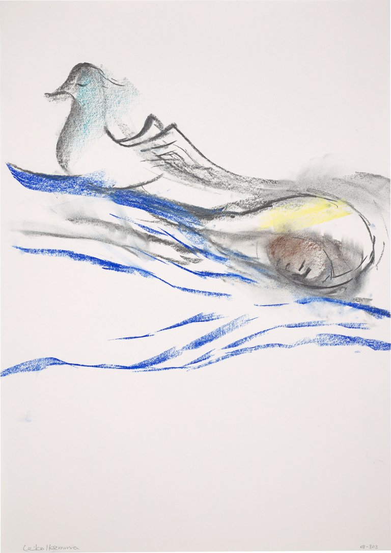 Auf diesem Bild ist das folgende Kunstwerk zu sehen: Leiko Ikemura. „Marina“. 2008.