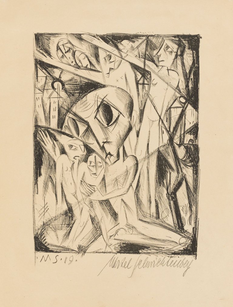 Auf diesem Bild ist das folgende Kunstwerk zu sehen: Martel Schwichtenberg. „Nachtphantasie“. 1919.