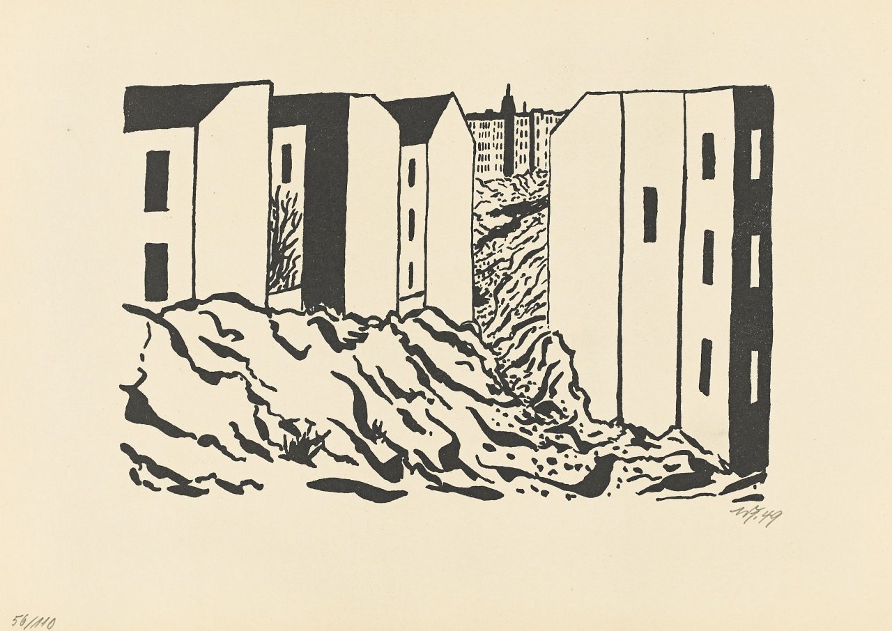 Auf diesem Bild ist das folgende Kunstwerk zu sehen: Werner Heldt. „Berlin“. 1949.