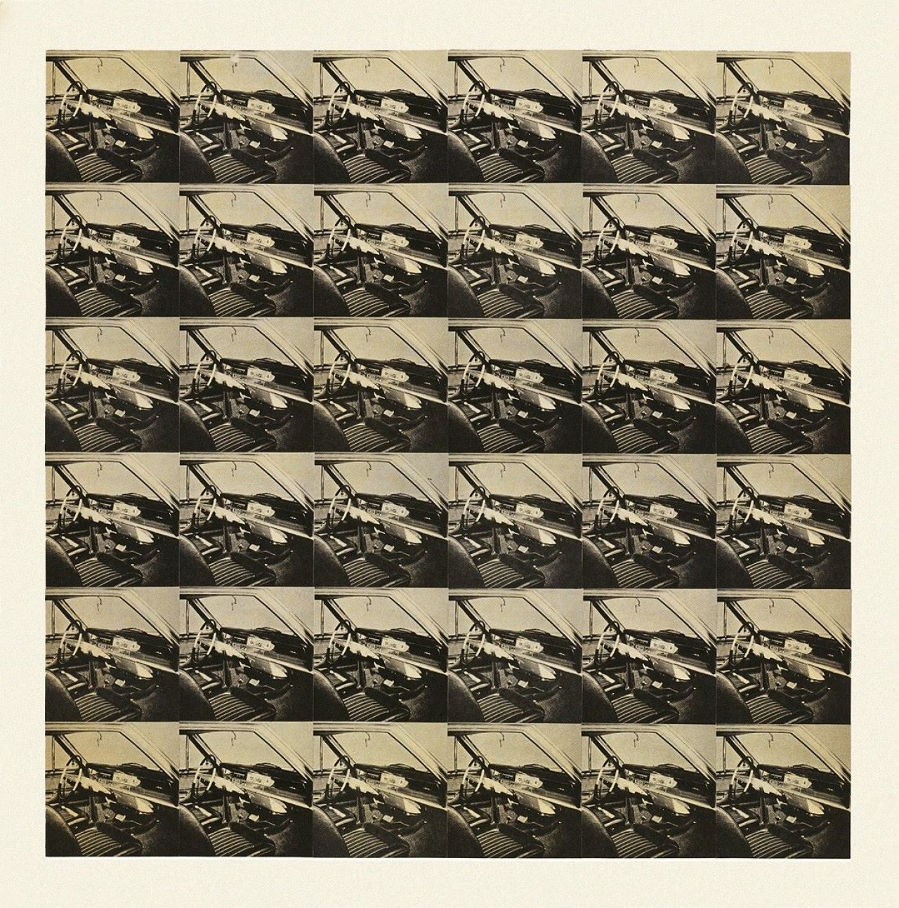 Auf diesem Bild ist das folgende Kunstwerk zu sehen: Peter Roehr. Ohne Titel (155-2-65). 1965.