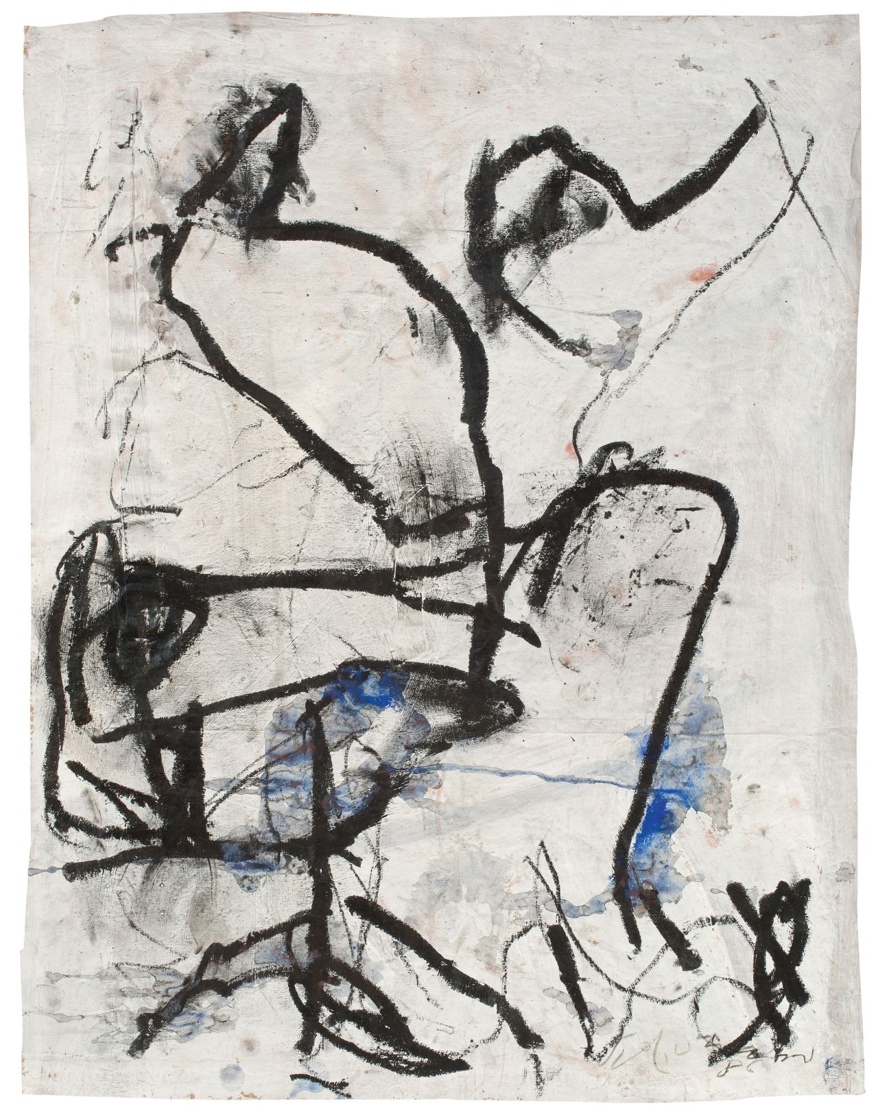 Auf diesem Bild ist das folgende Kunstwerk zu sehen: Emil Schumacher. „G-2/1986“. 1986.