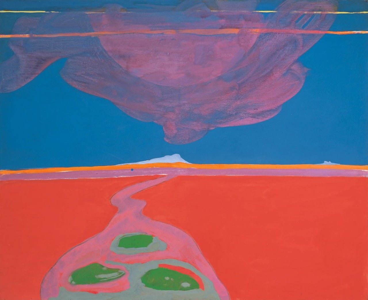 Auf diesem Bild ist das folgende Kunstwerk zu sehen: Bernd Koberling. „Hochplateau am Suddesjaure“. 1964.