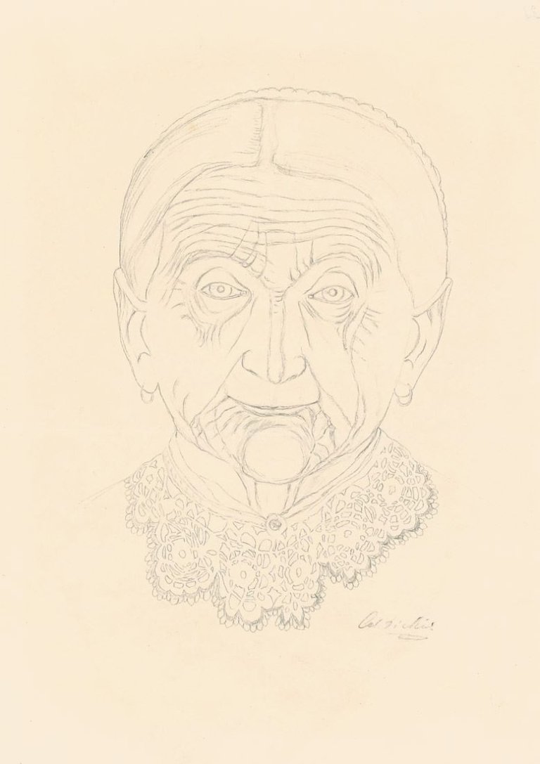 Auf diesem Bild ist das folgende Kunstwerk zu sehen: Adolf Dietrich. Portrait der Mutter.