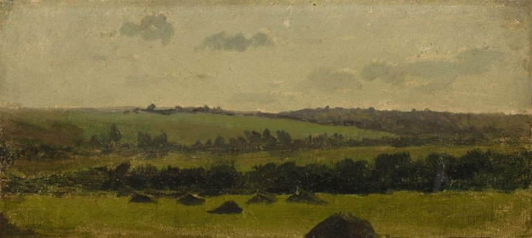 Auf diesem Bild ist das folgende Kunstwerk zu sehen: Adolphe Felix Cals. Landschaftsstudie.