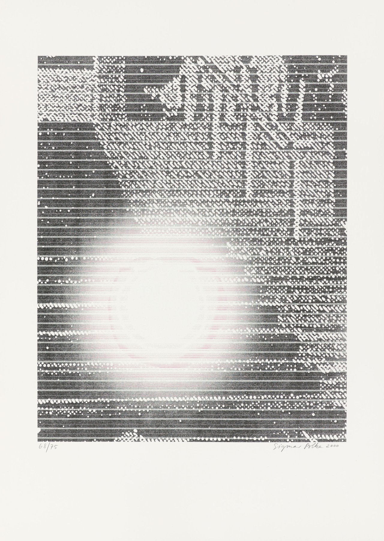 This picture shows the following artwork: Sigmar Polke. „Die Treppe von Cannes“. 2000.