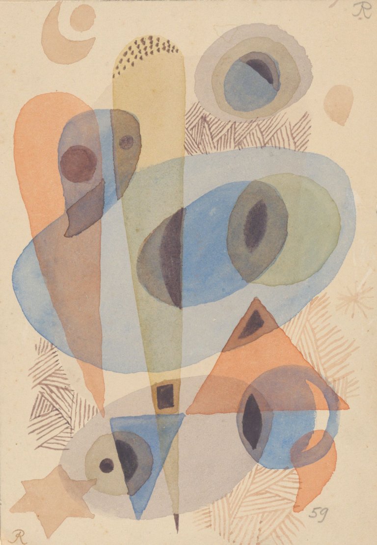 Auf diesem Bild ist das folgende Kunstwerk zu sehen: Hans Reichel. „rund, oval, kegelförmig“. 1938.