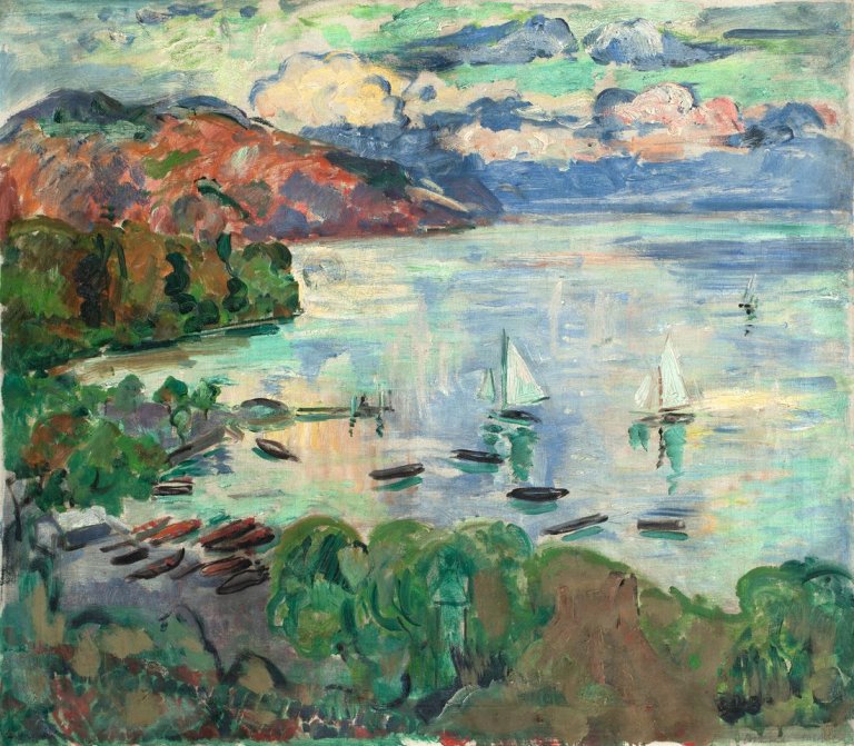 Auf diesem Bild ist das folgende Kunstwerk zu sehen: Oskar Moll. „Lausanne“. 1922/23.