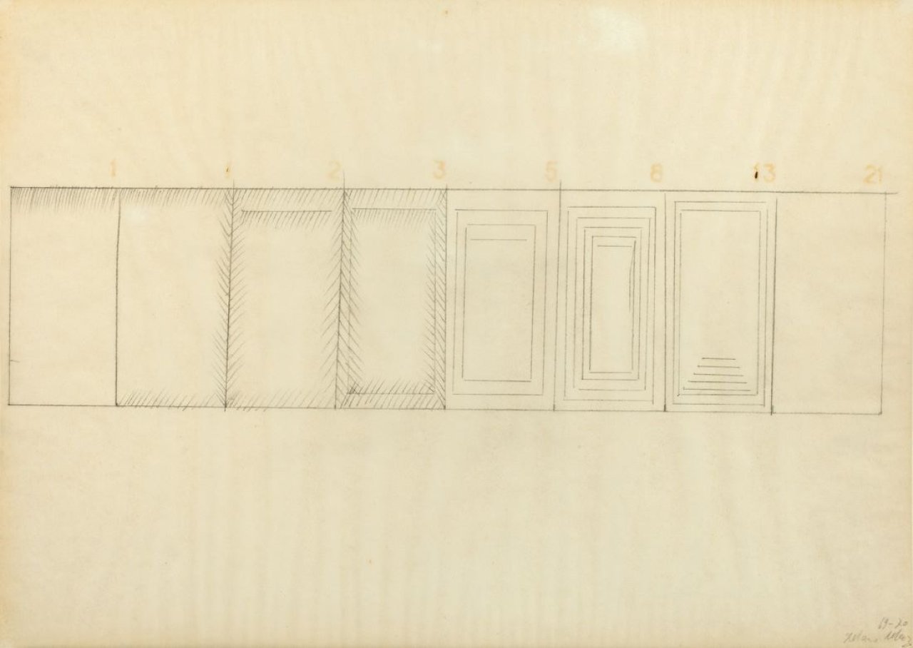 Auf diesem Bild ist das folgende Kunstwerk zu sehen: Mario Merz. Ohne Titel. 1969-70.