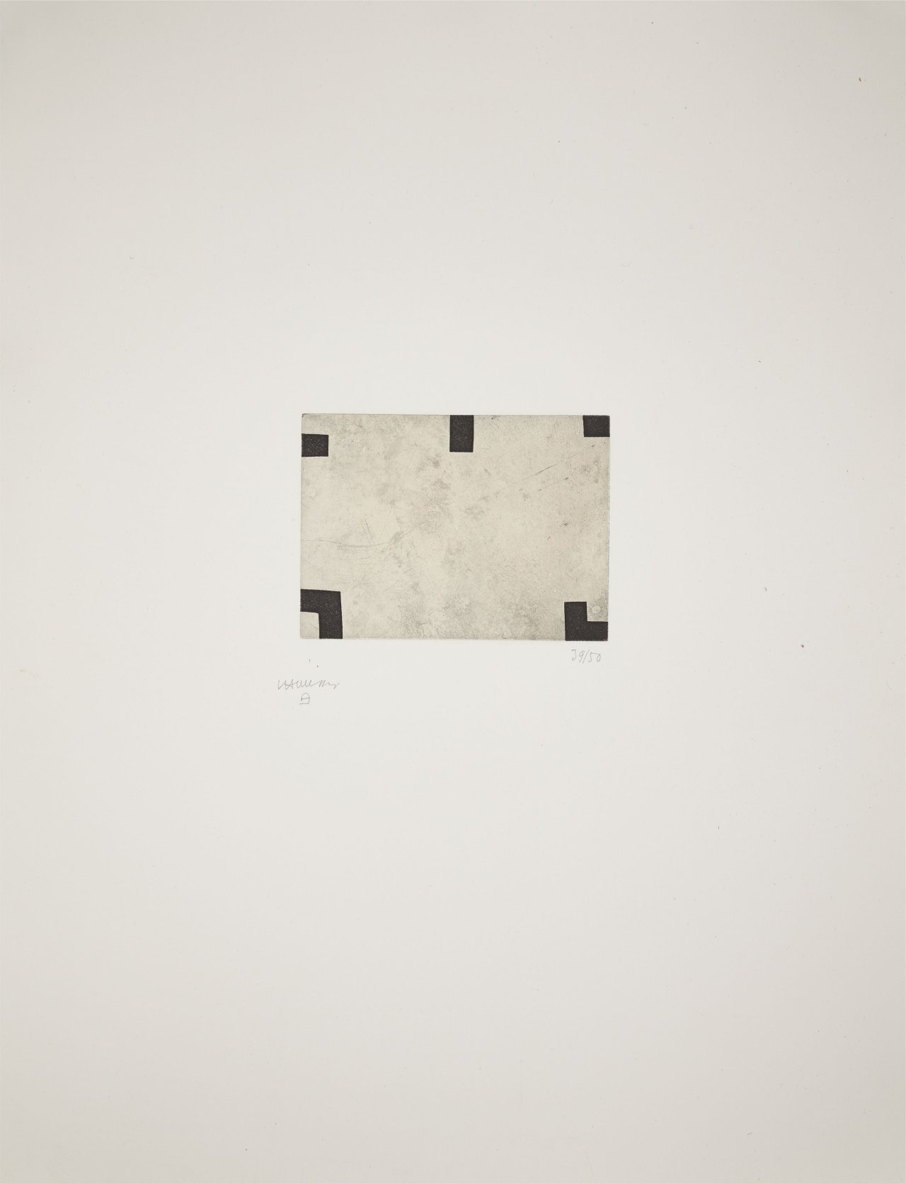 This picture shows the following artwork: Eduardo Chillida. ”Enparantza IV”. 1981.