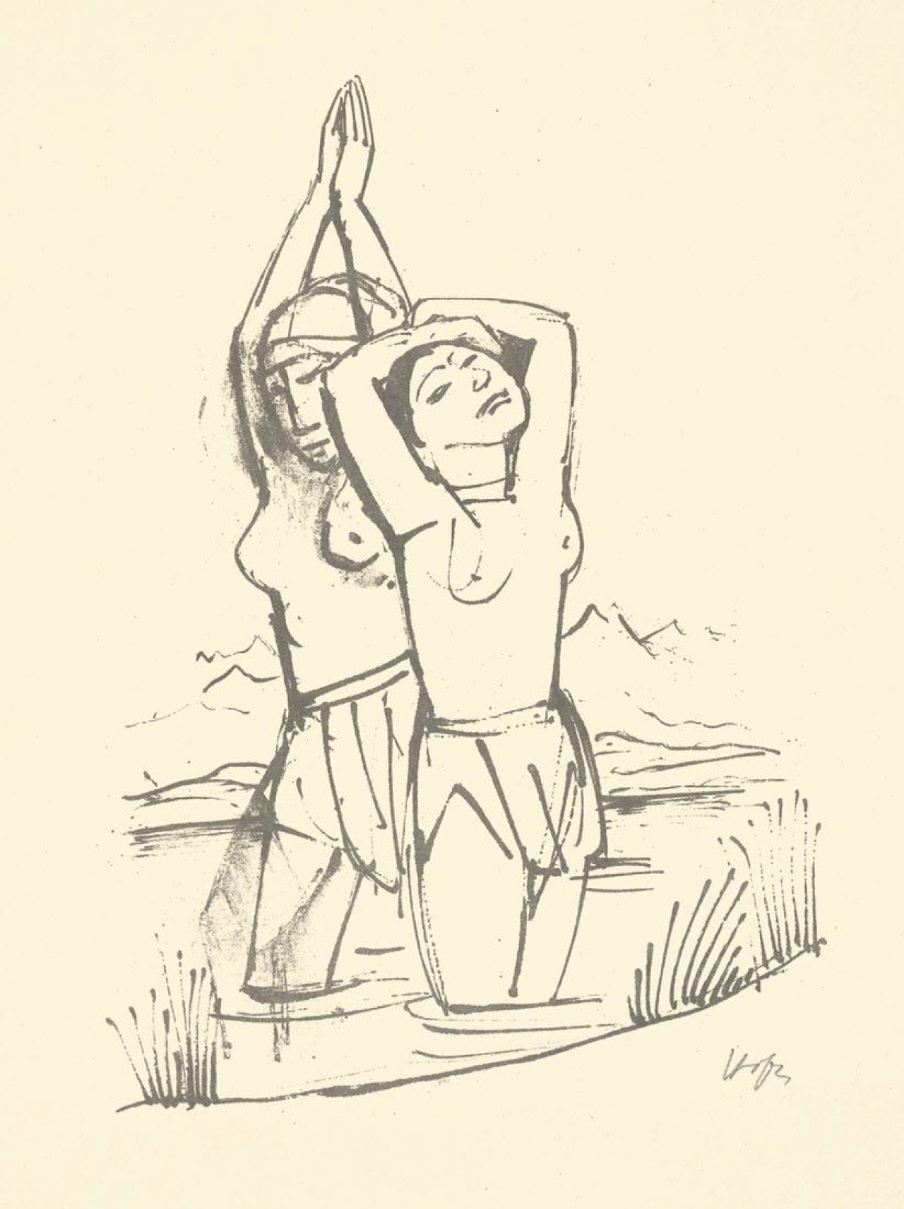 Auf diesem Bild ist das folgende Kunstwerk zu sehen: Karl Hofer. Aus: „Zenana“. 1923.