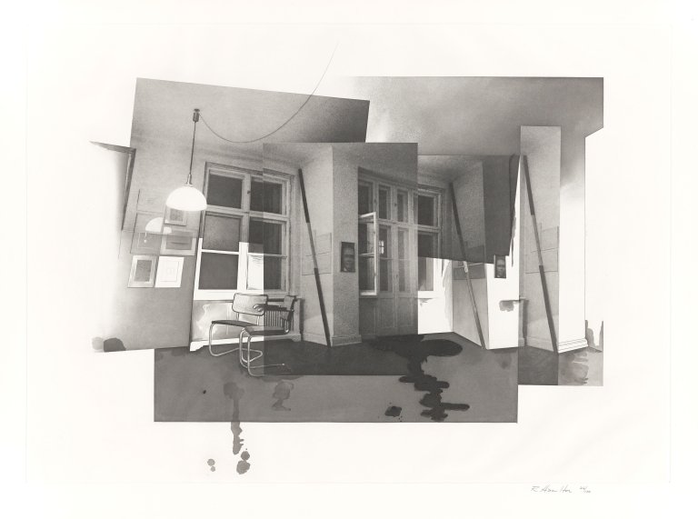 Auf diesem Bild ist das folgende Kunstwerk zu sehen: Richard Hamilton. „Berlin Interior“. 1979.