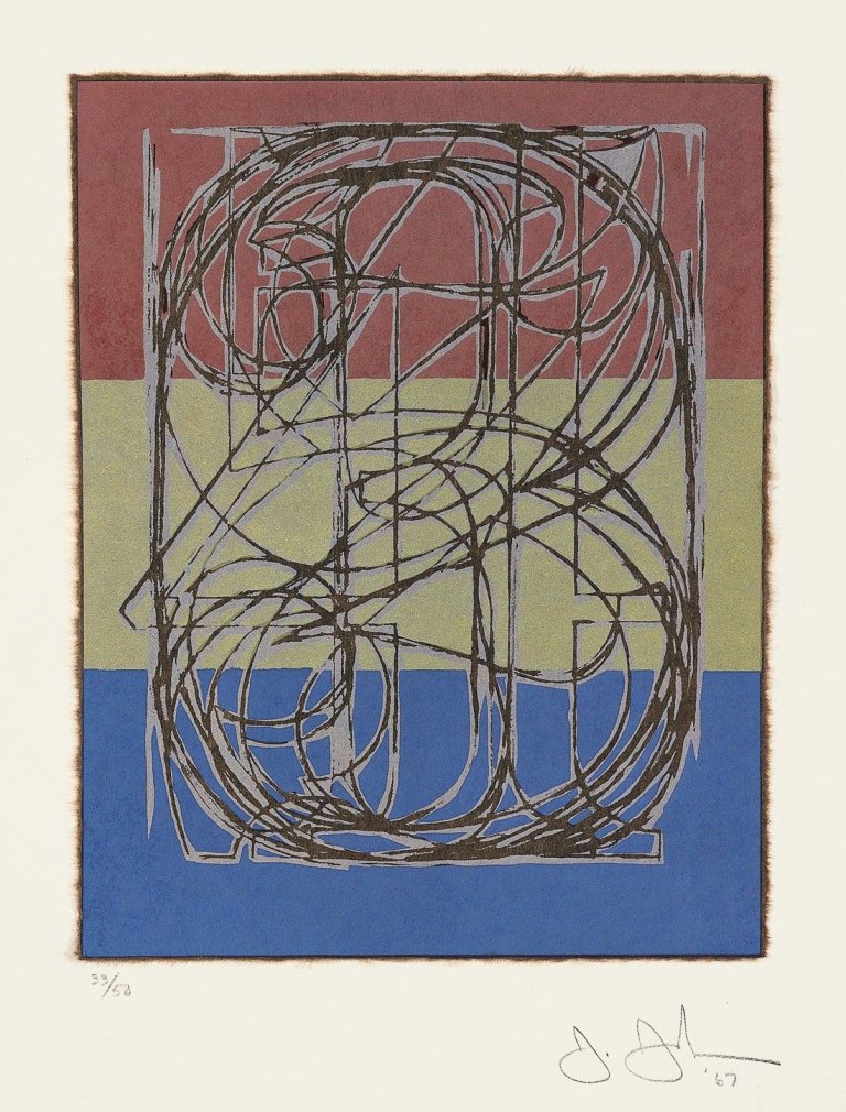 Auf diesem Bild ist das folgende Kunstwerk zu sehen: Jasper Johns. „0 through 9“. 1967.