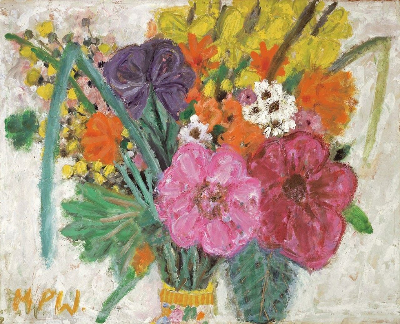 Auf diesem Bild ist das folgende Kunstwerk zu sehen: Max Peiffer Watenphul. „Blumenstrauß“. 1951.