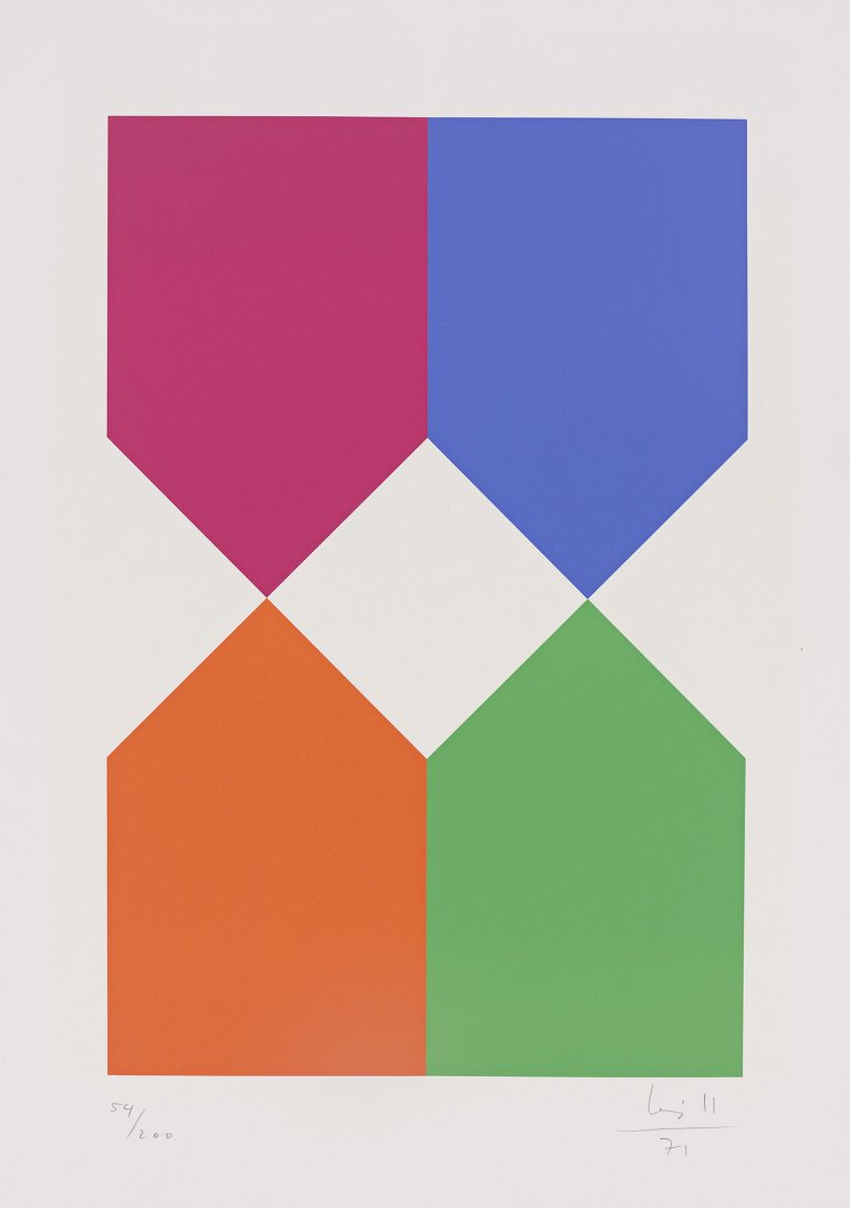 Auf diesem Bild ist das folgende Kunstwerk zu sehen: Max Bill. Ohne Titel. 1971.