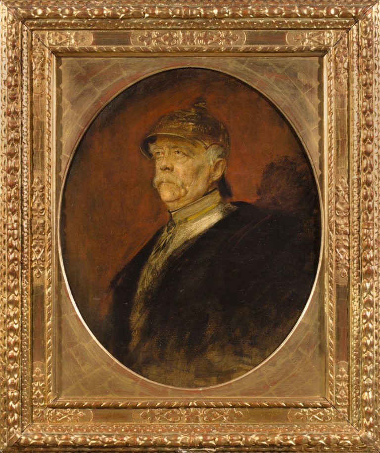Auf diesem Bild ist das folgende Kunstwerk zu sehen: Franz von Lenbach. Otto Fürst von Bismarck. 1891.