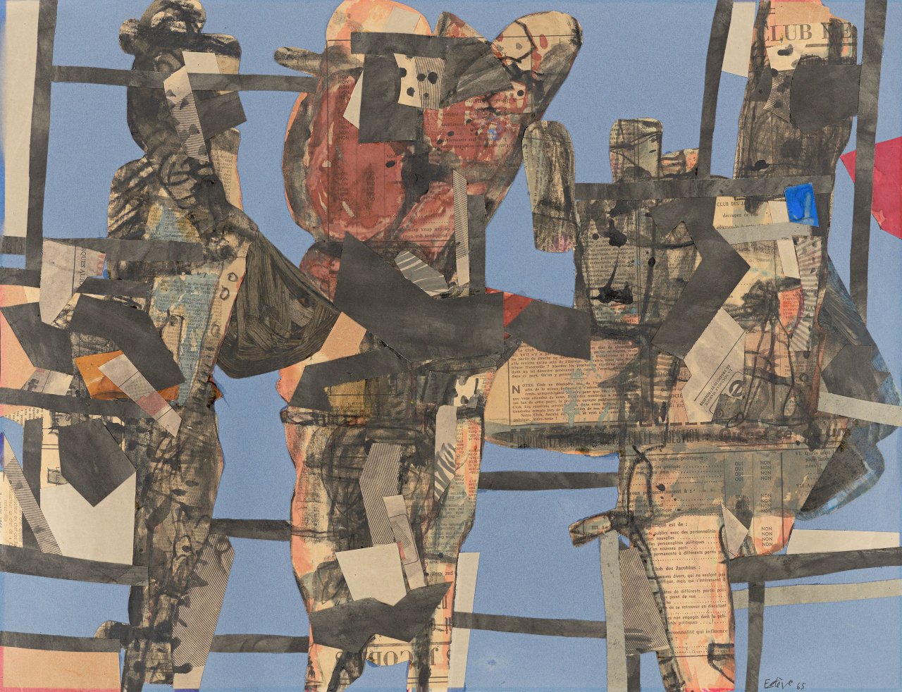 Auf diesem Bild ist das folgende Kunstwerk zu sehen: Maurice Estève. „Club des Jacobins“. 1965.
