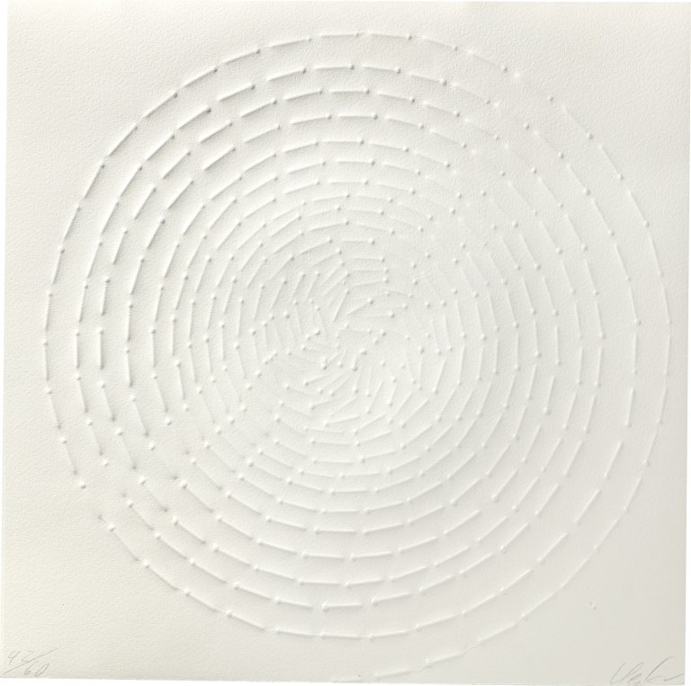 Auf diesem Bild ist das folgende Kunstwerk zu sehen: Günther Uecker. Ohne Titel. 1970er-Jahre.