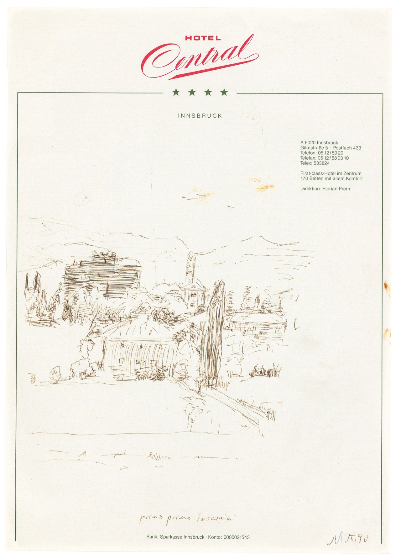 Auf diesem Bild ist das folgende Kunstwerk zu sehen: Martin Kippenberger. „primo primo Toscanin“. 1990.