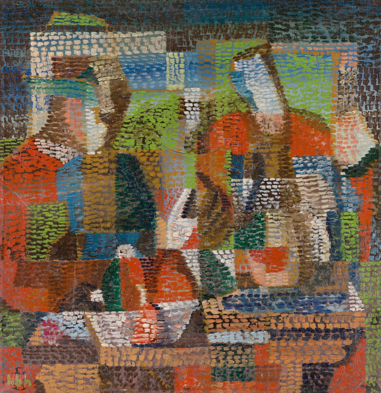 Auf diesem Bild ist das folgende Kunstwerk zu sehen: Herbert Behrens-Hangeler. Im Atelier. 1926.