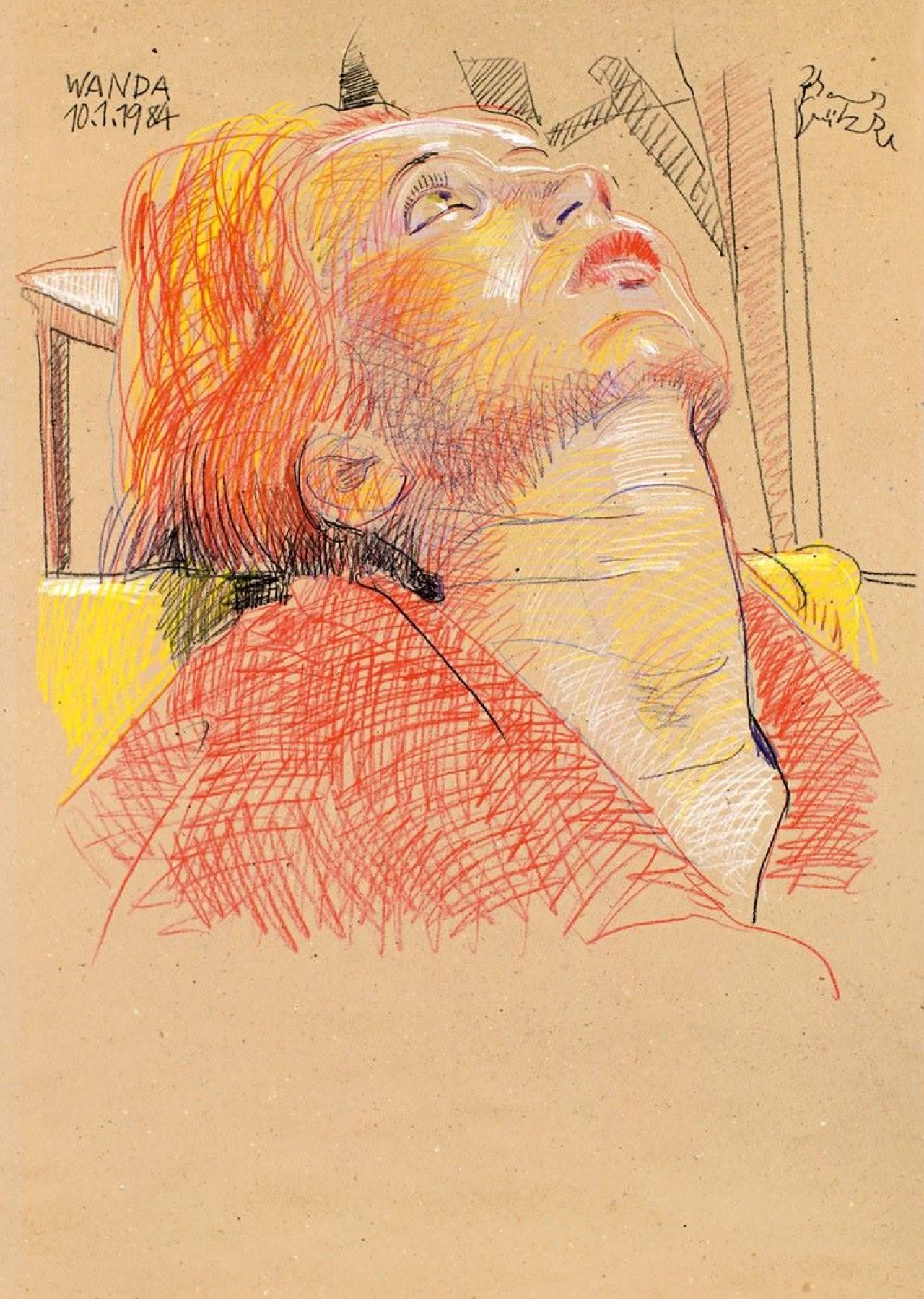 Auf diesem Bild ist das folgende Kunstwerk zu sehen: Johannes Grützke. „Wanda“. 1984.