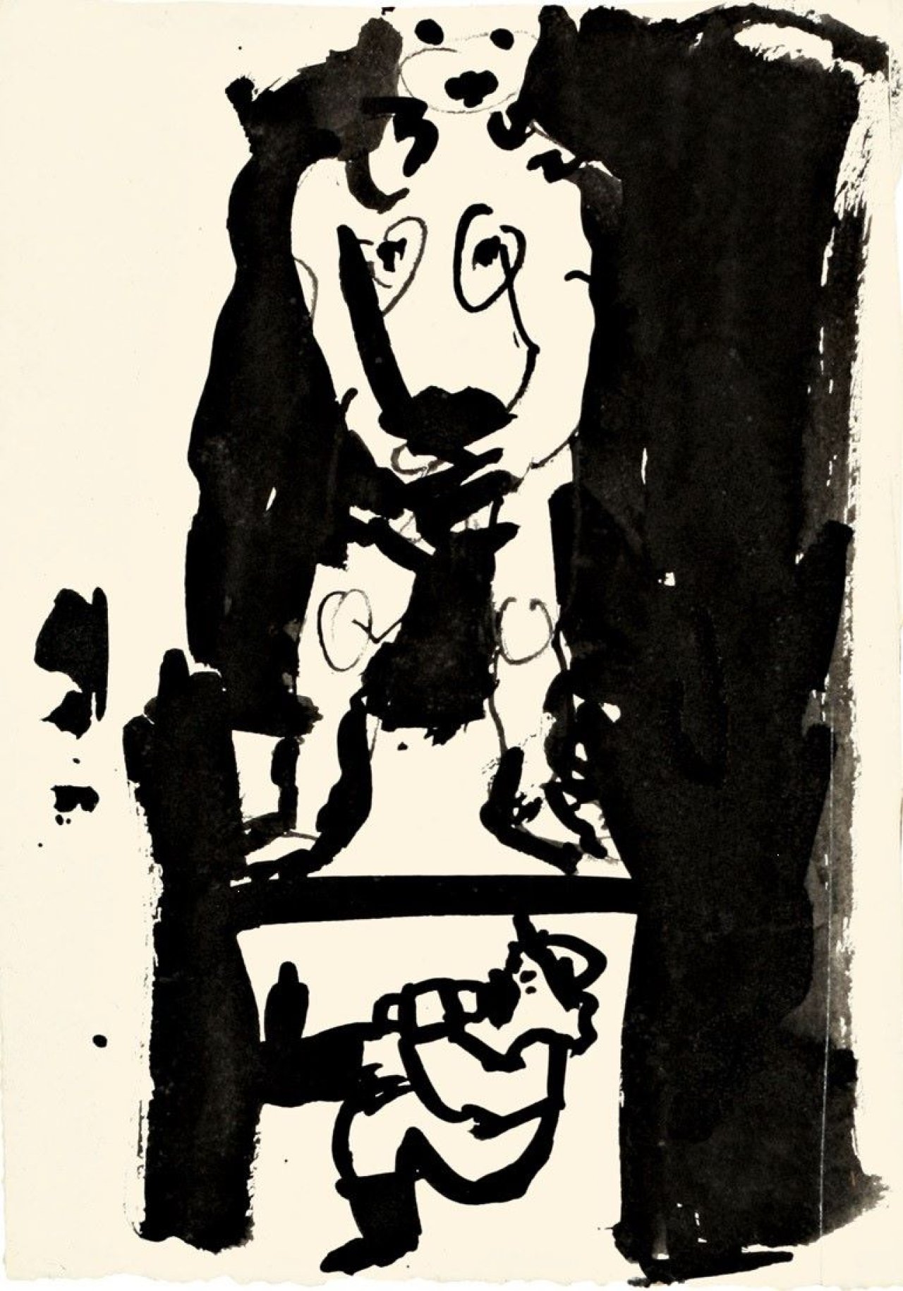 This picture shows the following artwork: Klaus Fußmann. Untitled (Figuren). (before) 1981.