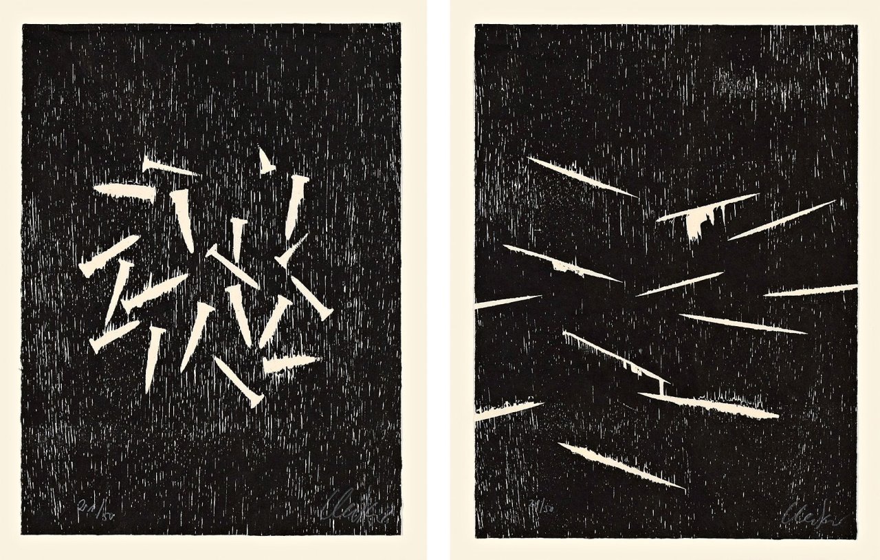 Auf diesem Bild ist das folgende Kunstwerk zu sehen: Günther Uecker. Aus: Bildrituale. 1986.