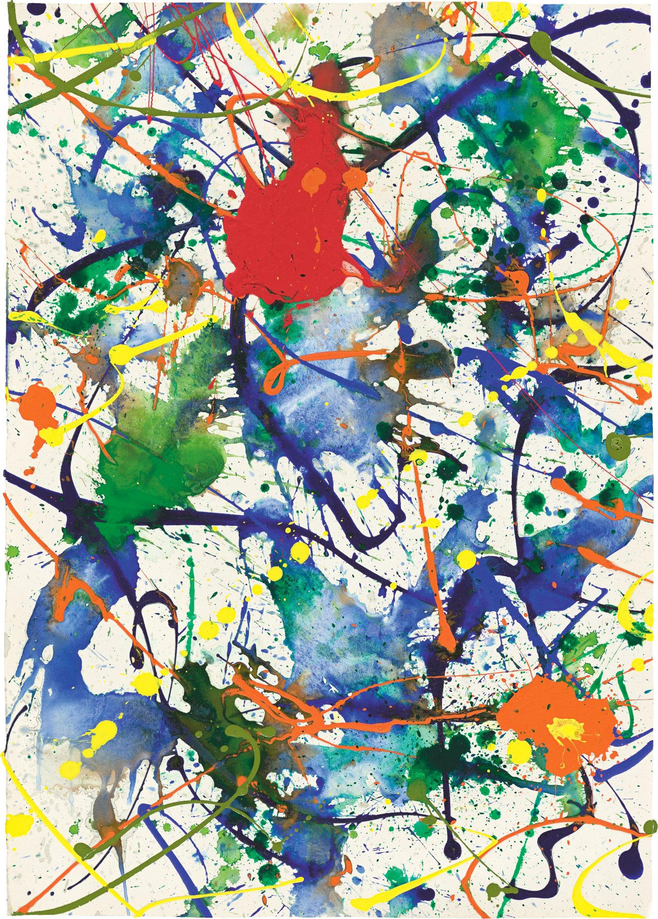 Auf diesem Bild ist das folgende Kunstwerk zu sehen: Sam Francis. Ohne Titel.
