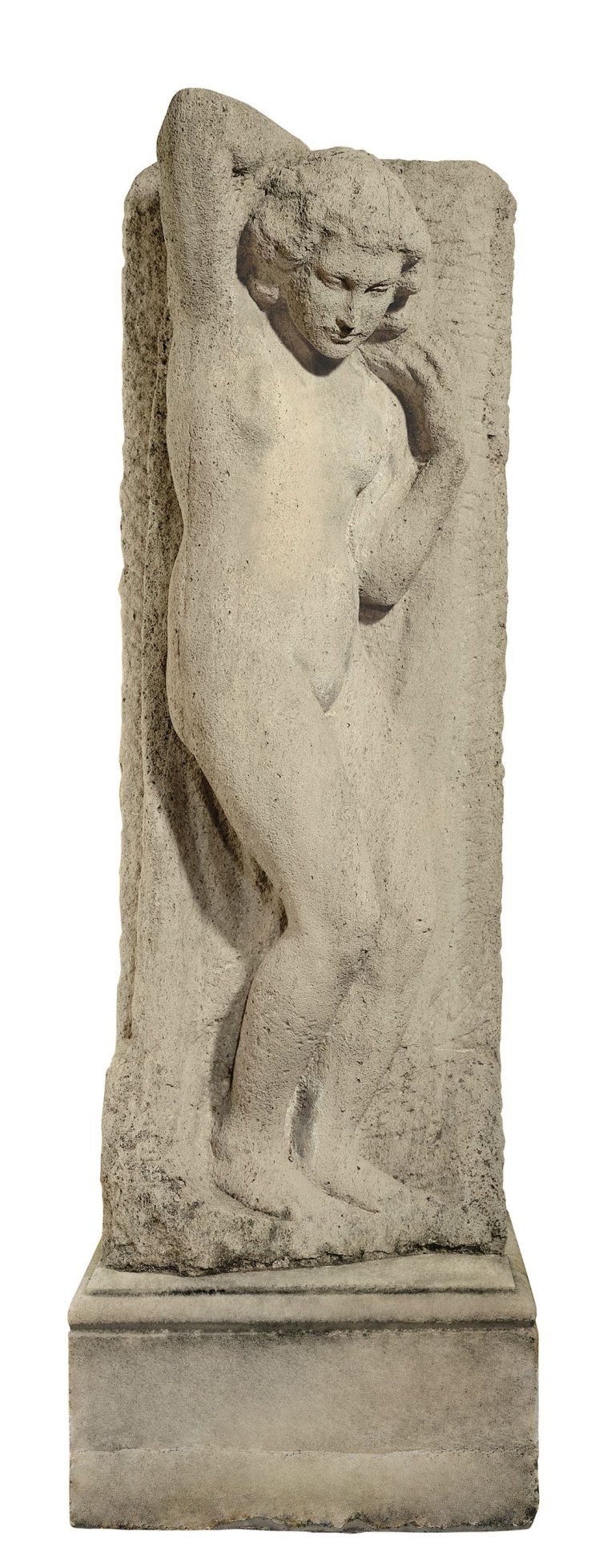 Auf diesem Bild ist das folgende Kunstwerk zu sehen: Georg Kolbe. Stehender weiblicher Akt. Um 1903.