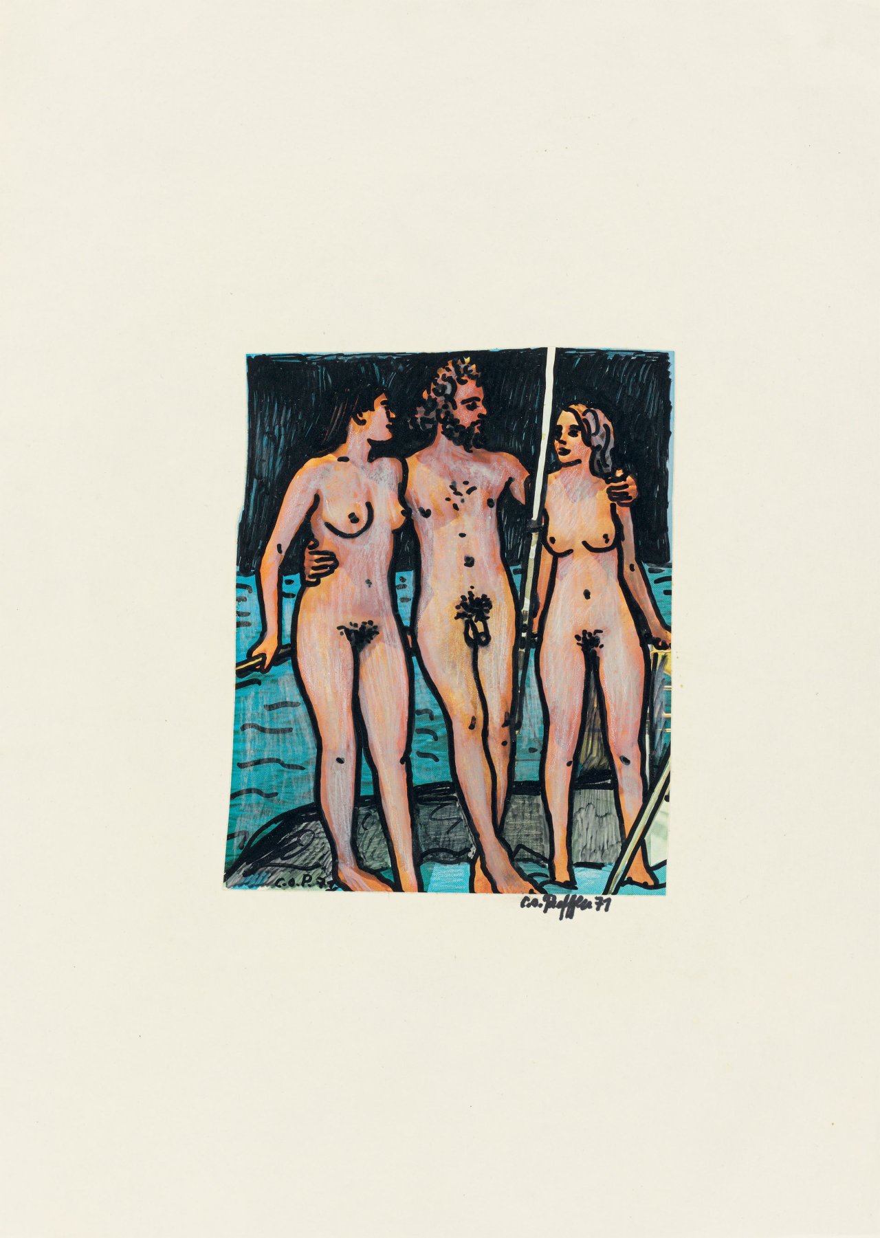 This picture shows the following artwork: C.O. Paeffgen. Untitled. 1971.