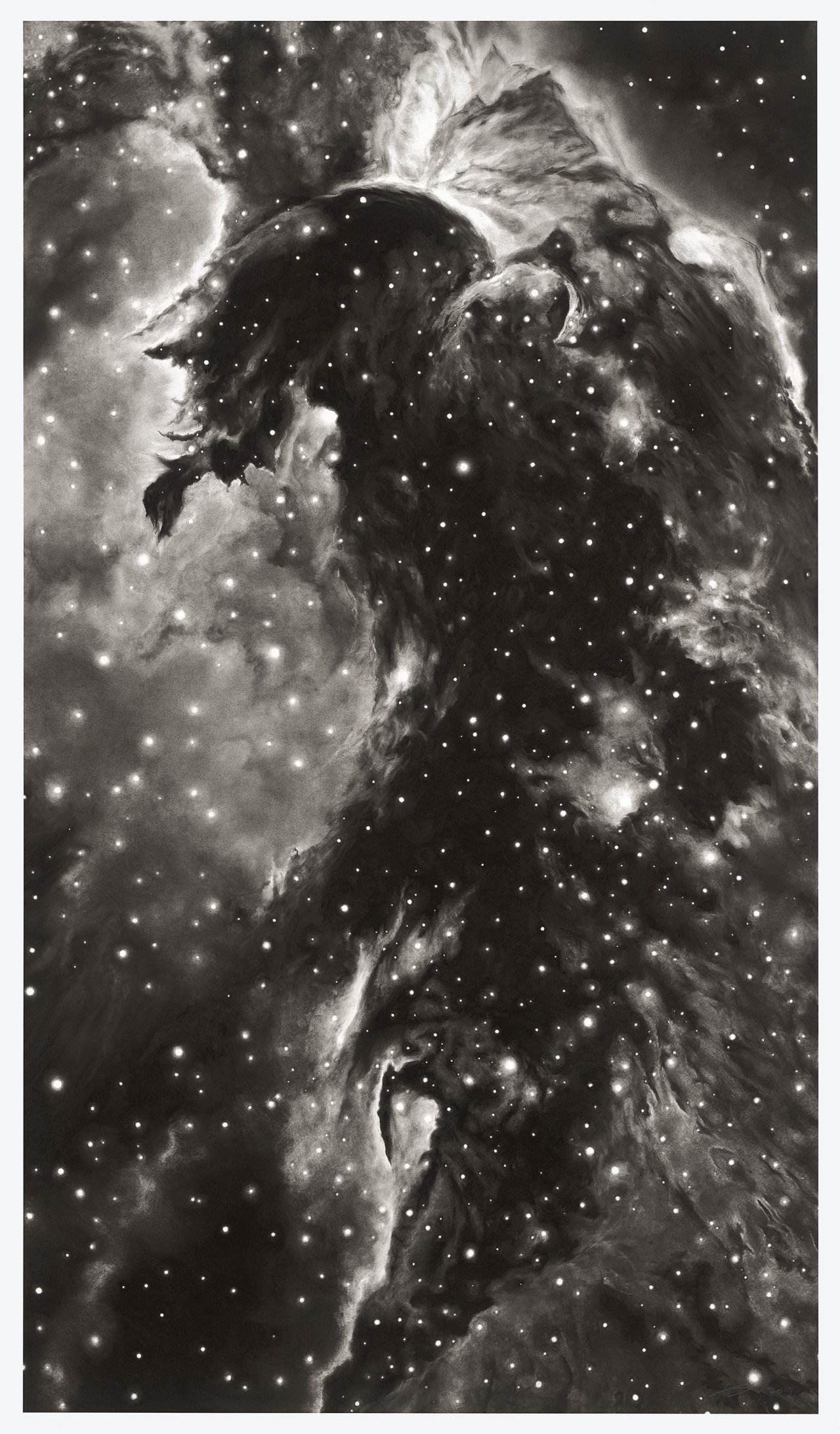 This picture shows the following artwork: Robert Longo. Horsehead Nebula. 2014.