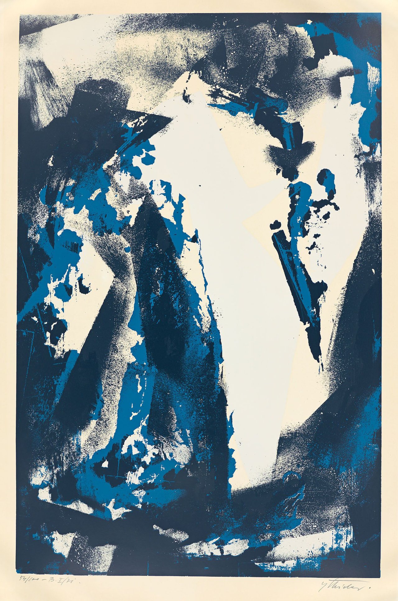 Auf diesem Bild ist das folgende Kunstwerk zu sehen: Fred Thieler. B•I/71. 1971.