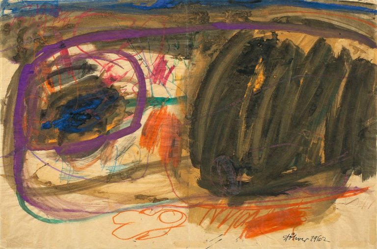 Auf diesem Bild ist das folgende Kunstwerk zu sehen: Walter Stöhrer. Ohne Titel. 1962.