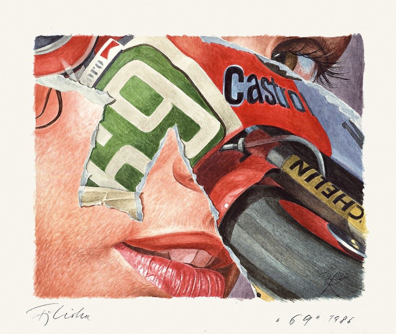 Auf diesem Bild ist das folgende Kunstwerk zu sehen: Fritz Köthe. „69“. 1986.