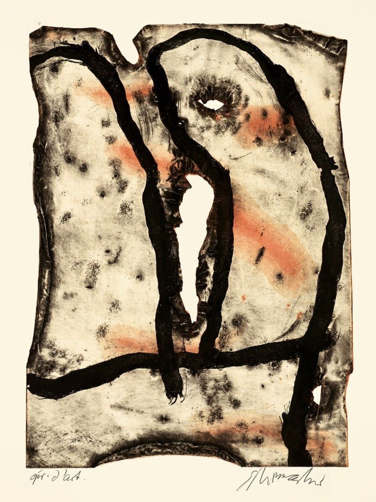 This picture shows the following artwork: Emil Schumacher. „19/1972“. 1972.