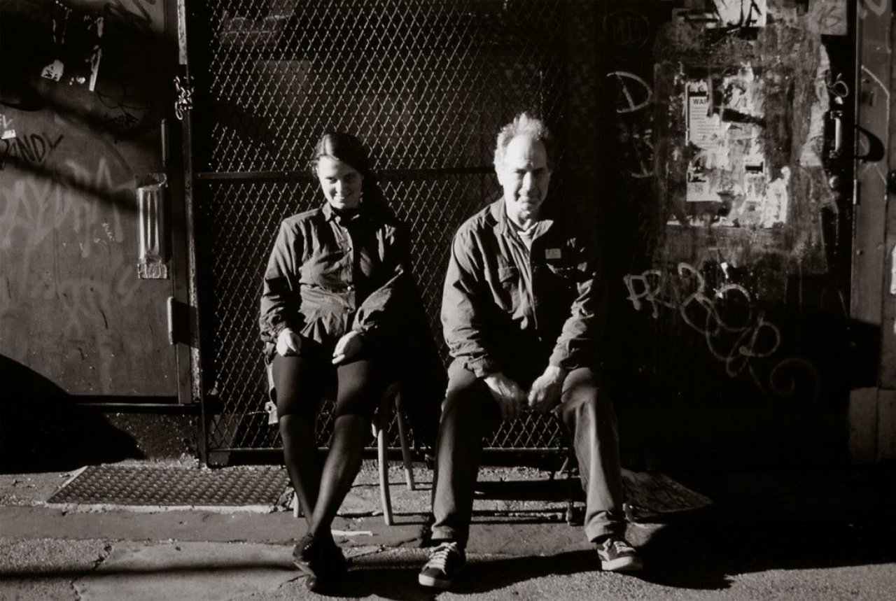 Catalog image of Selbstportrait mit Robert Frank, New York. 1990