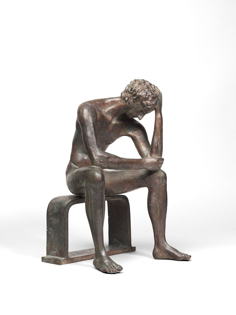 Auf diesem Bild ist das folgende Kunstwerk zu sehen: Karl-Heinz Krause. „Philosoph“. 1981.