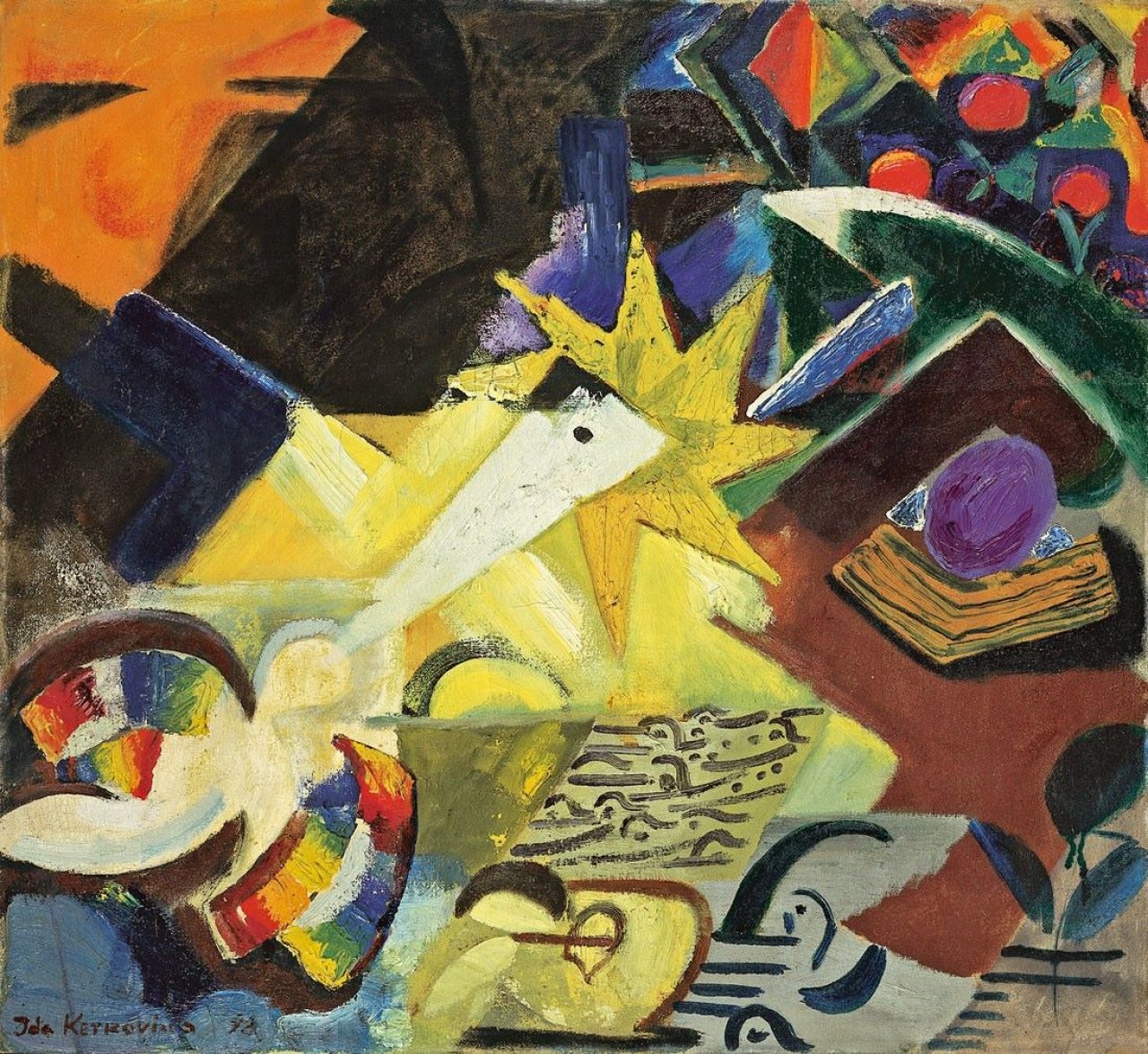 Auf diesem Bild ist das folgende Kunstwerk zu sehen: Ida Kerkovius. „Komposition“. 1948.